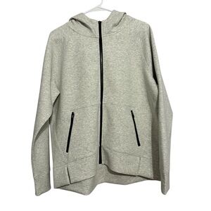 DSG Full Zip Hoodie Fleece Heather Gray With Pockets NWT Women’s Size Large
